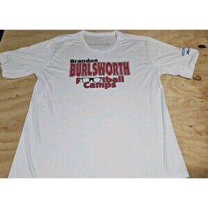Arkansas Razorbacks Brandon Burlsworth Tshirt White DriFit Football camps XL NEW